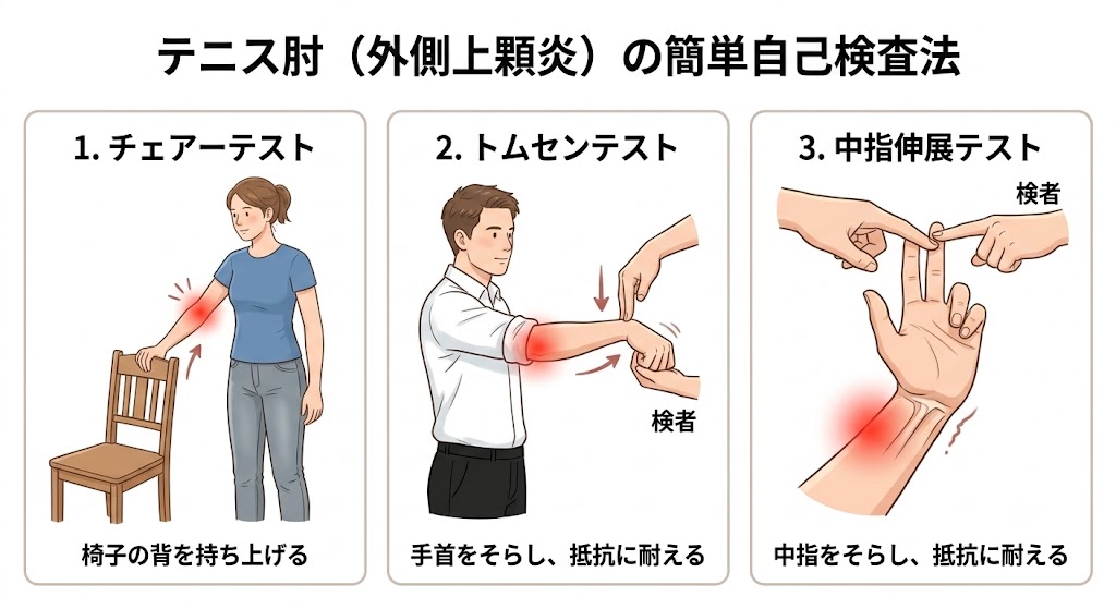 テニス肘の代表的な検査です